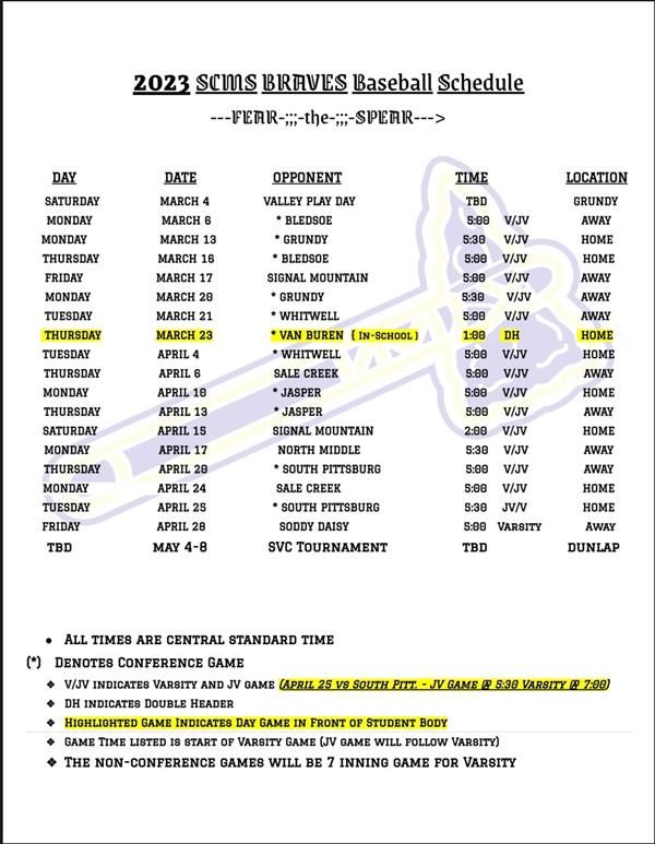 schedule